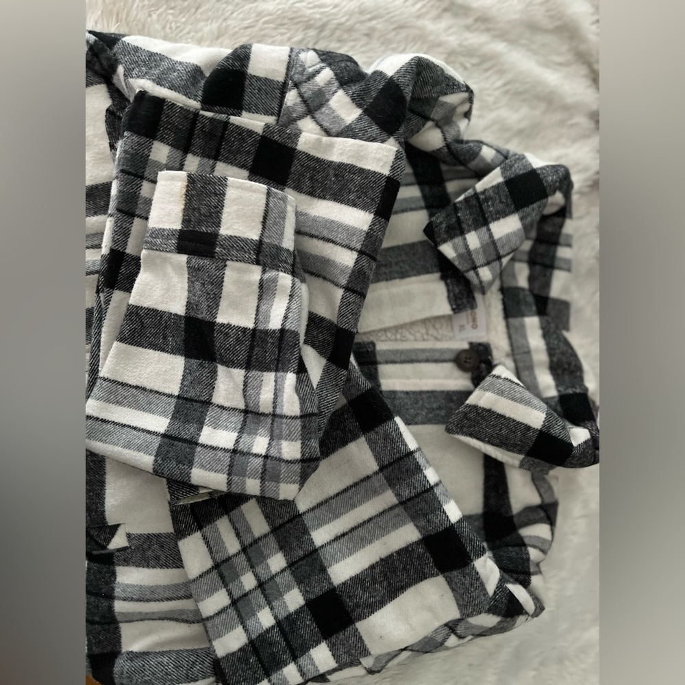 plaid fleece jacket